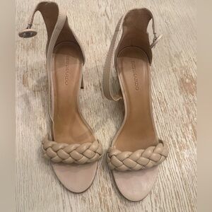 Bernardo Nude Ankle-Strap Heels